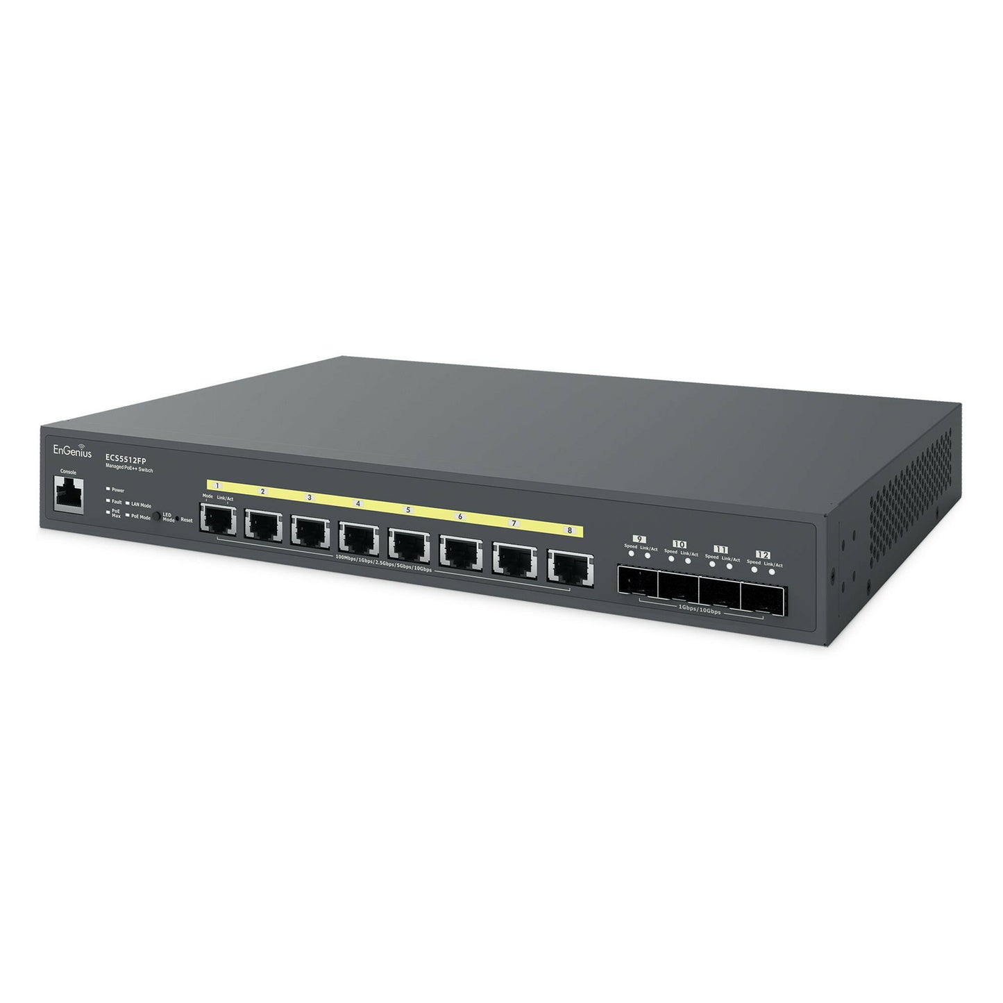 ECS5512FP 8 Port 10 Gigabit PoE++ Switch