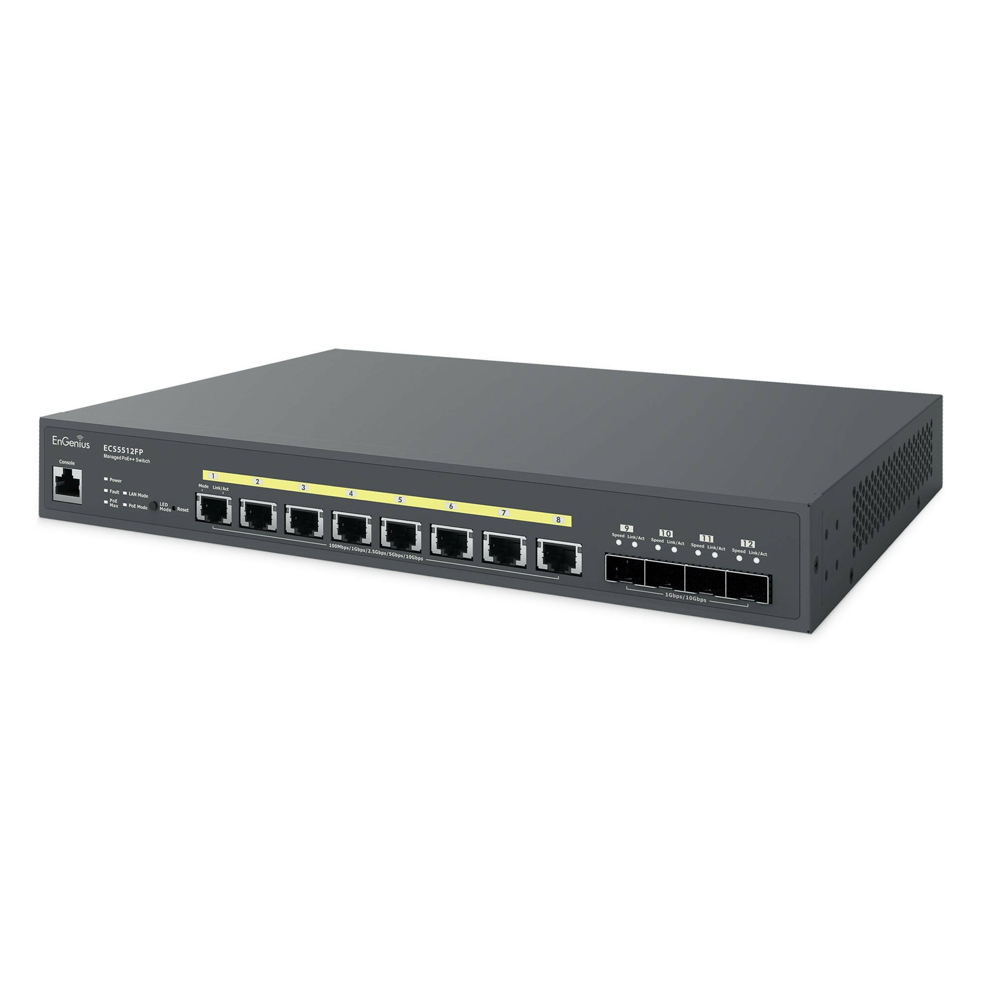 ECS5512FP 8 Port 10 Gigabit PoE++ Switch