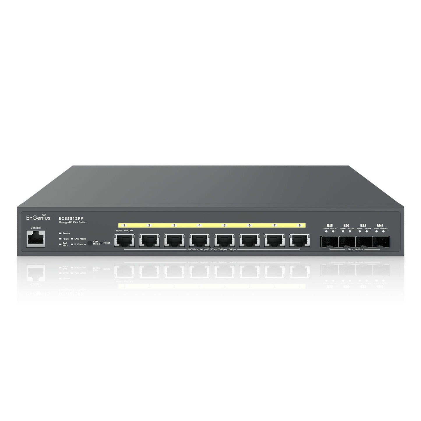 ECS5512FP 8 Port 10 Gigabit PoE++ Switch