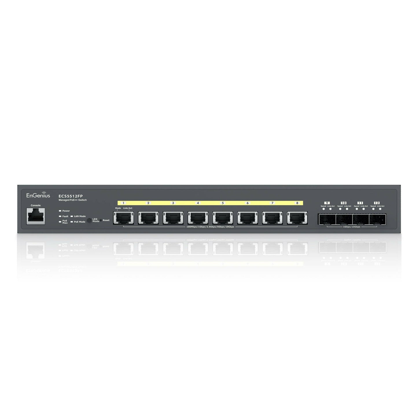 ECS5512FP 8 Port 10 Gigabit PoE++ Switch