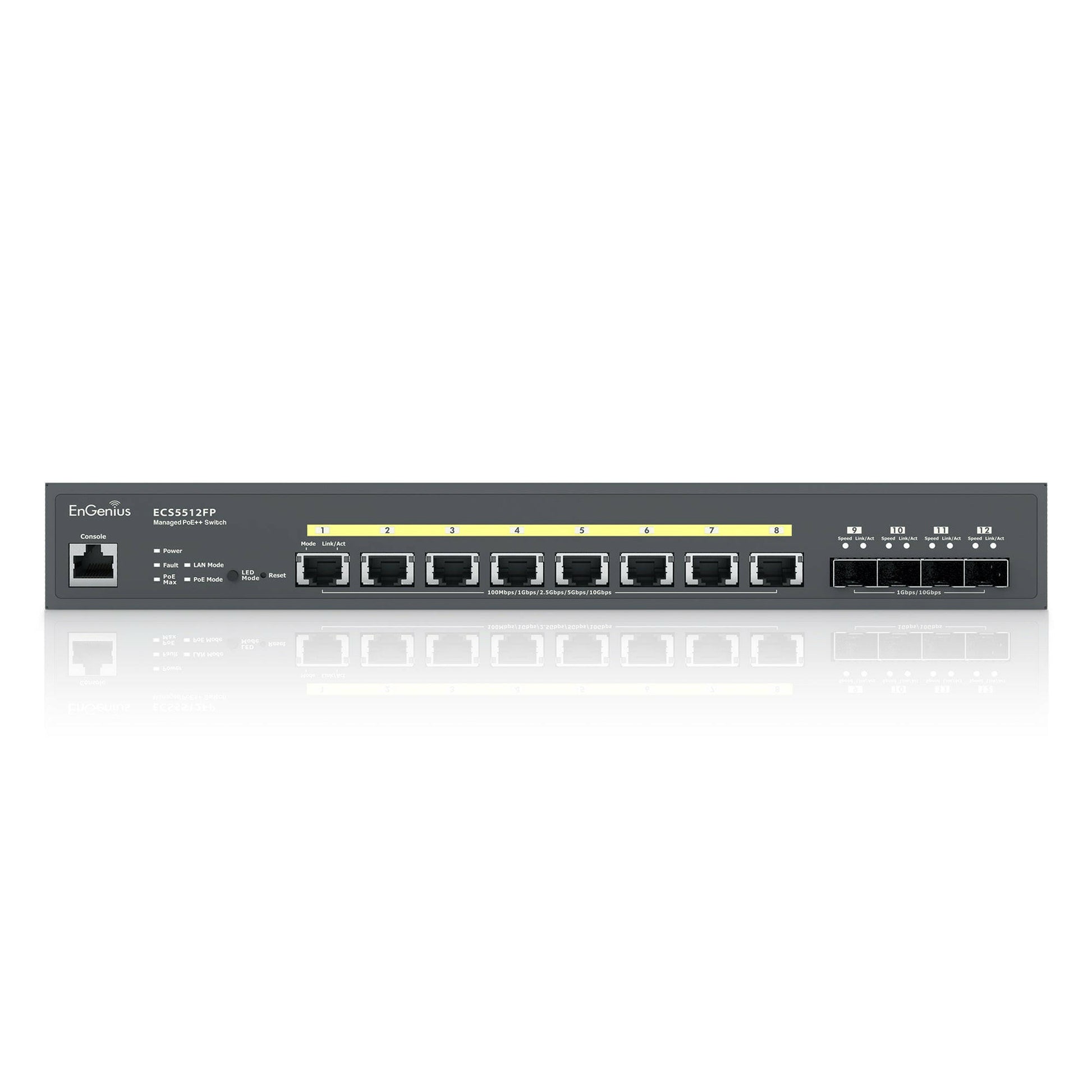 ECS5512FP 8 Port 10 Gigabit PoE++ Switch