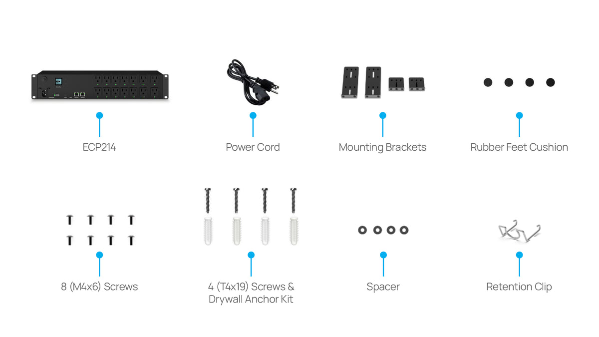 ECP214: 14 Outlet Cloud Managed Switchable Smart PDU – EnGenius Store
