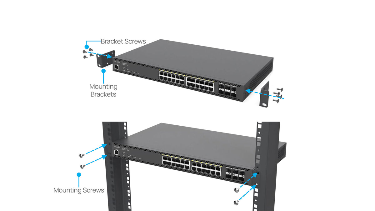 ECS2530FP: Cloud Managed 24-Port 740W L2+ PoE++ Multi Gig Switch with ...