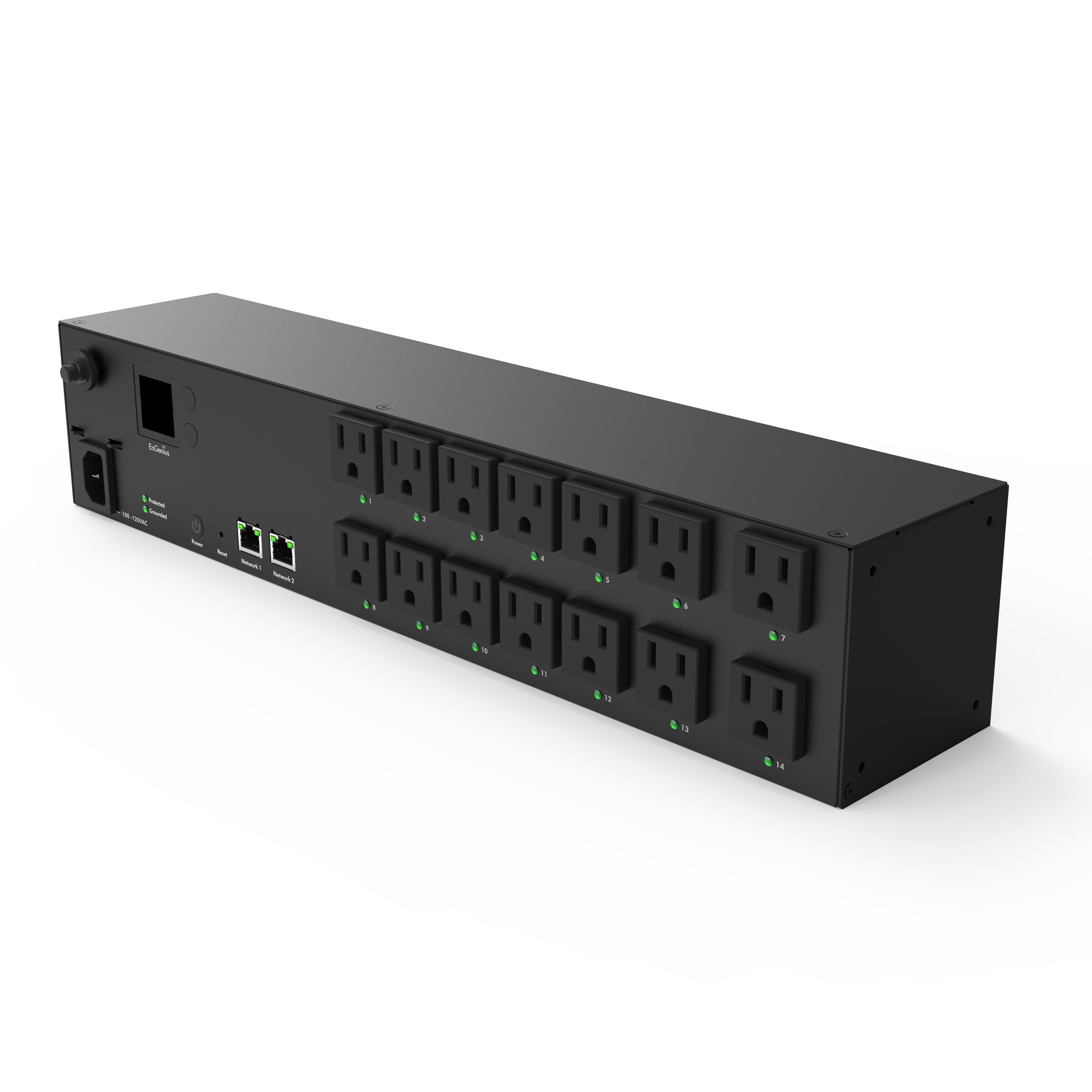 ECP214: 14 Outlet Cloud Managed Switchable Smart PDU