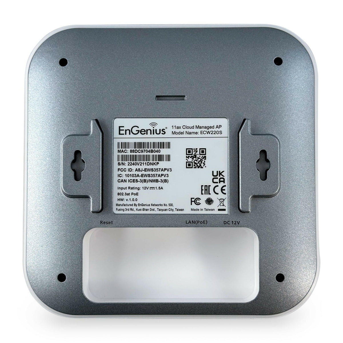 ECW220S: Cloud Managed Wi-Fi 6 2×2 Indoor Wireless Security Access Poi ...